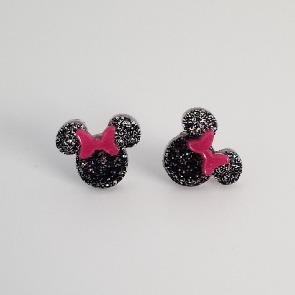Minnie Earrings with Pink Bows